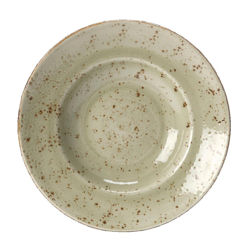 Steelite Craft Green Nouveau Bowls 270mm (Pack of 6) - V045 Steelite Performance Steelite   