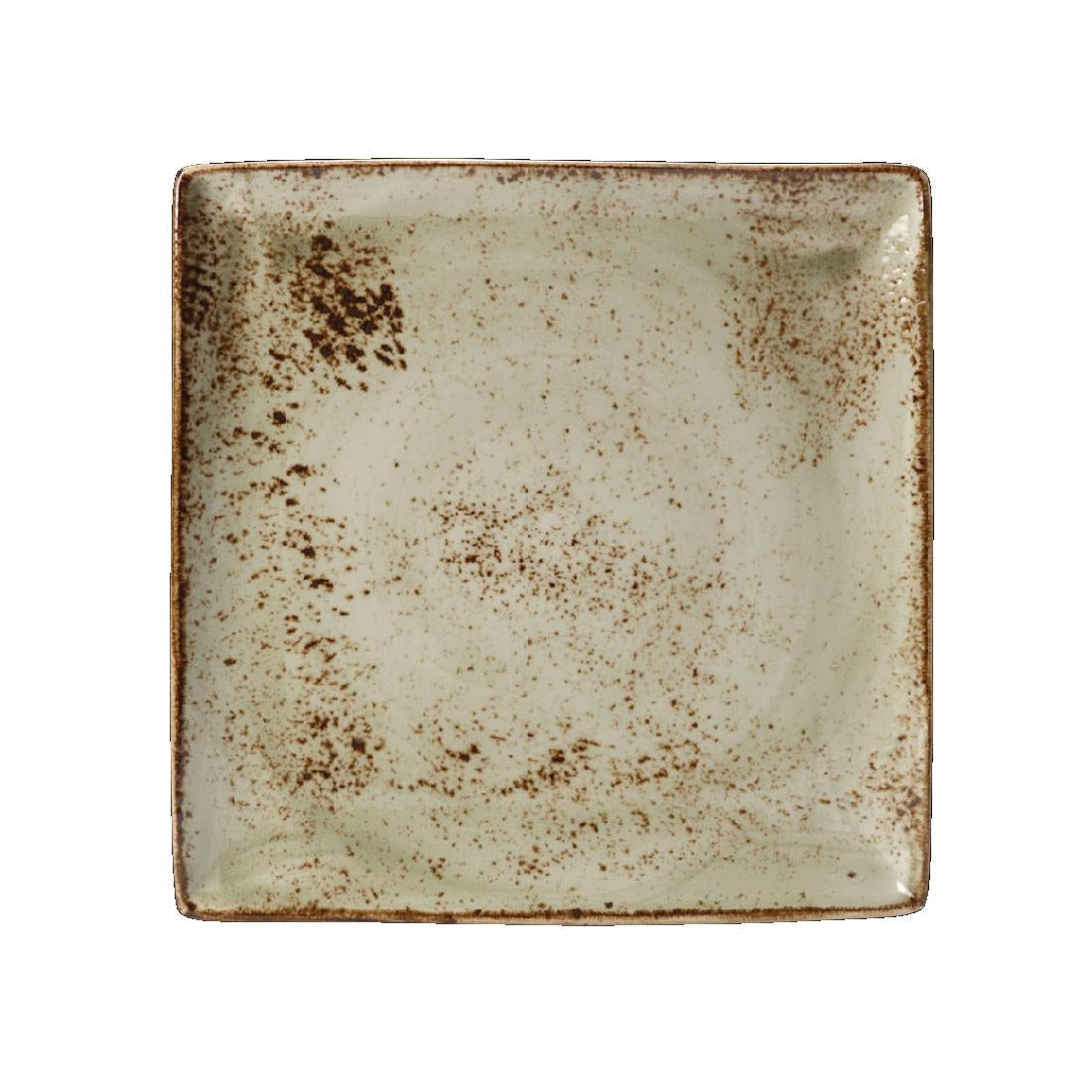 Steelite Craft Green Square Platters 270mm (Pack of 6) - V056 Steelite Performance Steelite   