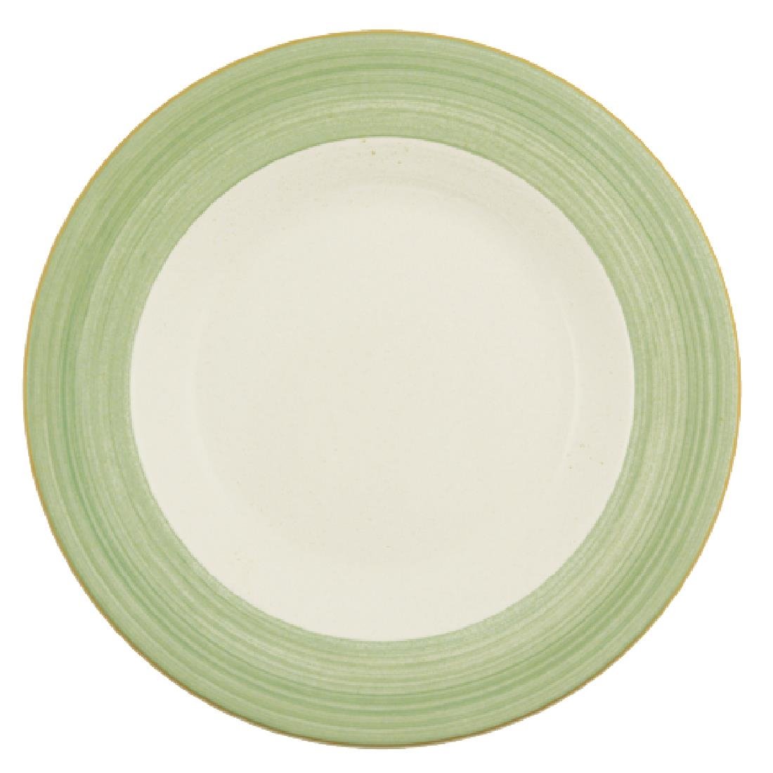 Steelite Rio Green Slimline Plates 230mm (Pack of 24) - V2876 Steelite Performance Steelite   