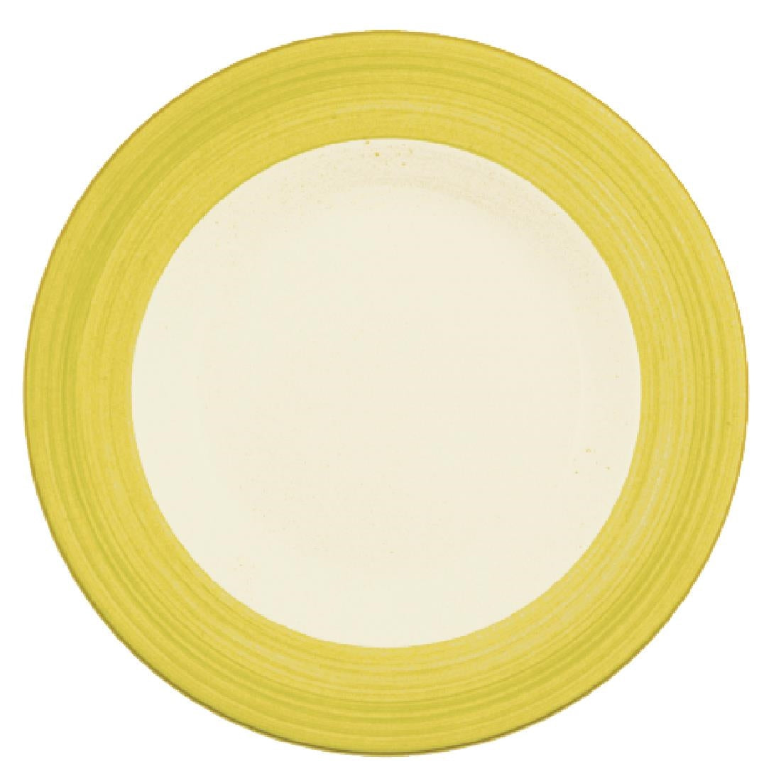 Steelite Rio Yellow Slimline Plates 270mm (Pack of 24) - V2965 Steelite Performance Steelite   