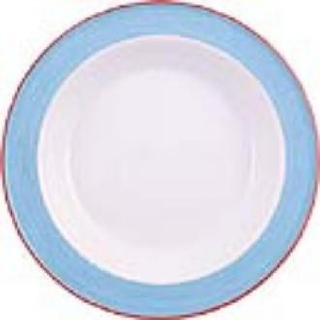 Steelite Rio Blue Soup Plates 215mm (Pack of 24) - V3067 Steelite Performance Steelite   