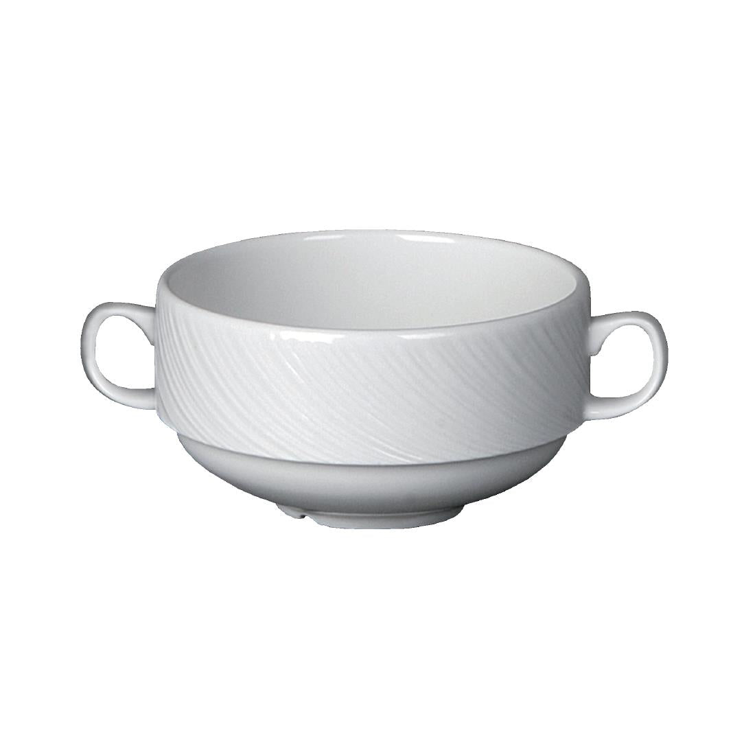 Steelite Spyro Handled Soup Cups 285ml (Pack of 36) - V6432 Steelite Distinction Steelite   