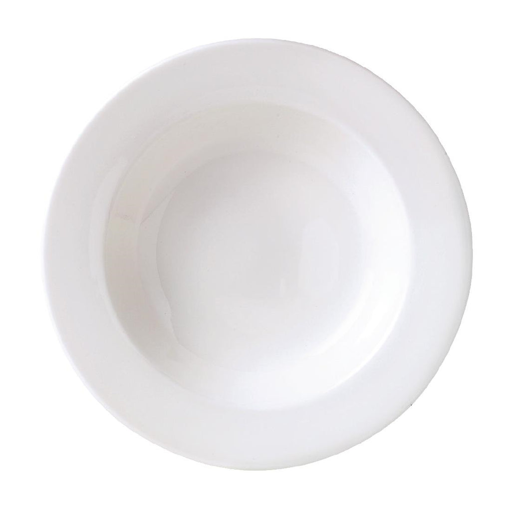 Steelite Monaco White Mandarin Soup Plates 222mm (Pack of 24) - V6872 Steelite Distinction Steelite   