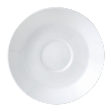 Steelite Monaco White Mandarin Tea Saucers Single Well 150mm (Pack of 36) - V6877 Steelite Distinction Steelite   