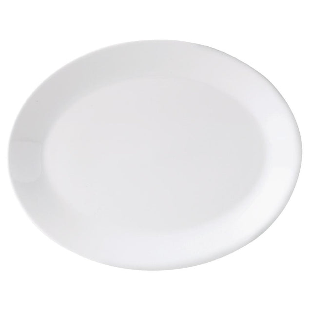 Steelite Monaco White Mandarin Oval Dishes 330mm (Pack of 12) - V6894 Steelite Distinction Steelite   