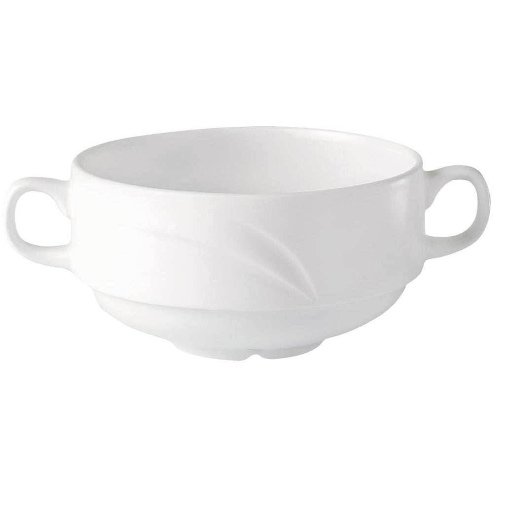 Steelite Alvo Handled Soup Bowls 284ml (Pack of 36) - V8770 Steelite Distinction Steelite   