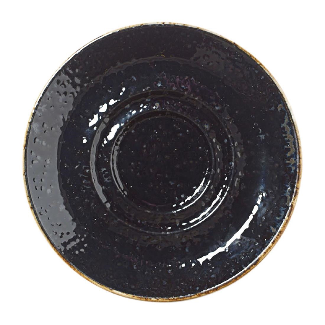 Steelite Craft Liquorice Saucers Small Double-Well 118mm (Pack of 12) - VV1036 Steelite Performance Steelite   