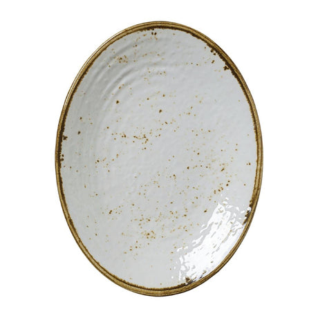 Steelite Craft Melamine Oval Plates White 260mm (Pack of 6) - VV1075 Steelite Performance Steelite   