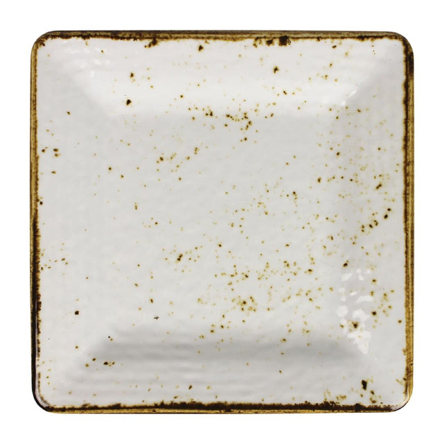 Steelite Craft Melamine Square Plates White 228mm (Pack of 6) - VV1083 Steelite Performance Steelite   