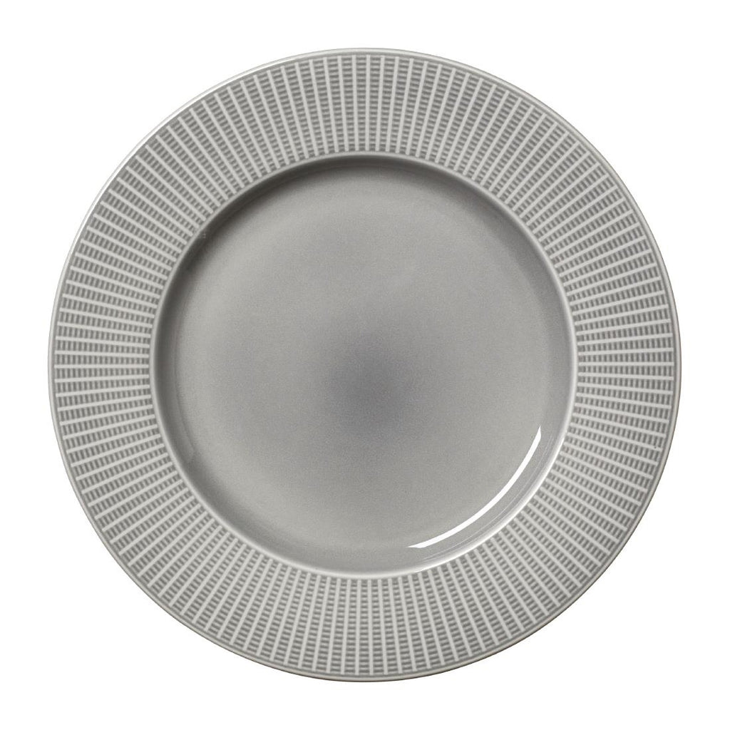 Steelite Willow Mist Gourmet Plates Large Well Grey 285mm (Pack of 6) - VV1793 Steelite Distinction Steelite   