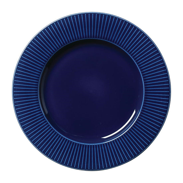 Steelite Willow Azure Gourmet Plates Large Well Blue 285mm (Pack of 6) - VV1801 Steelite Distinction Steelite   