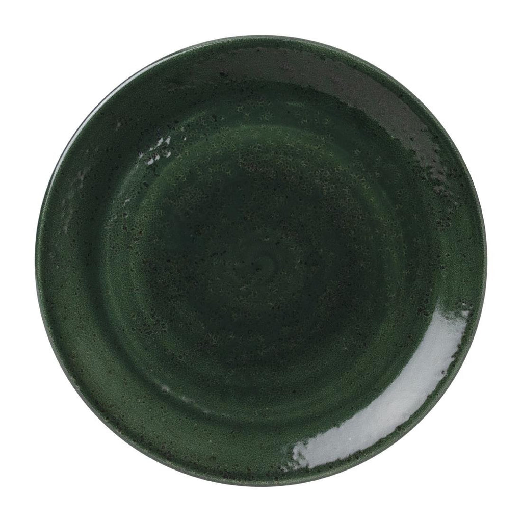 Steelite Vesuvius Coupe Plates Burnt Emerald 230mm (Pack of 12) - VV1851 Steelite Performance Steelite   