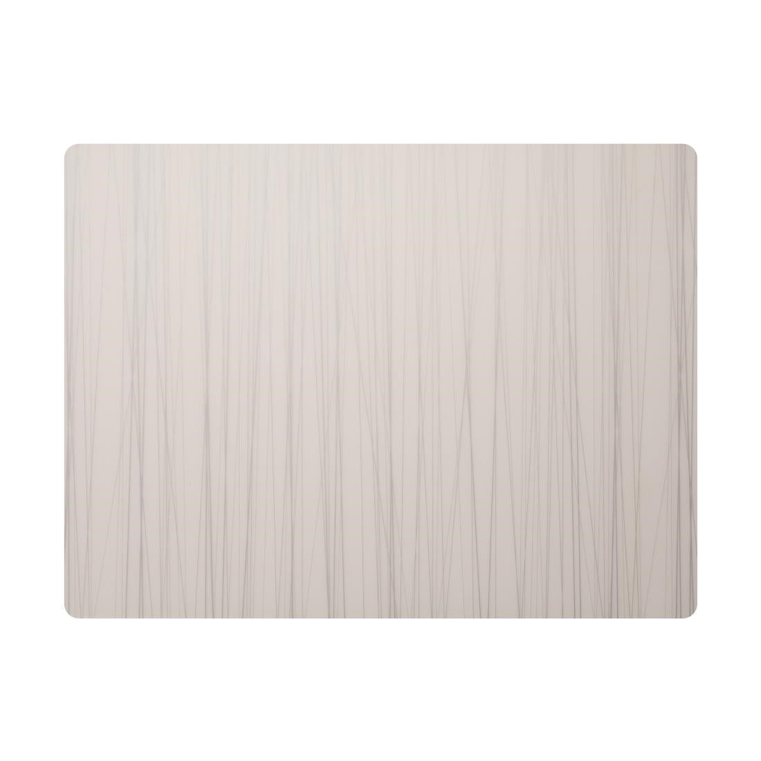 Steelite Modern Twist Silicone Placemat Silver Stream 305x406mm (Pack of 12) - VV3425  Steelite   