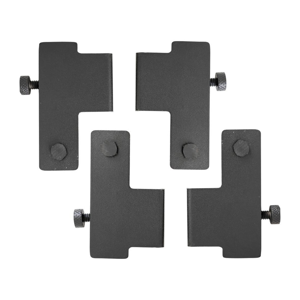 Steelite DWH Fusion Universal Shelf Holder Fusion Risers Black (Pack of 4) - VV3445  Steelite   