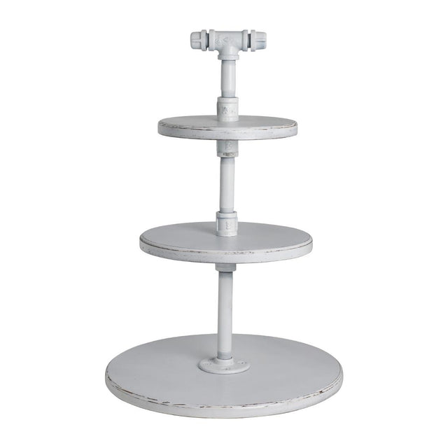 Steelite Aged White Pipe Stand 3-Tier 355x509mm - VV3459  Steelite   