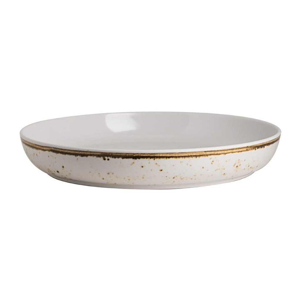 Steelite Craft White Buffet Medium Low Bowls 330mm (Pack of 12) - VV3462  Steelite   