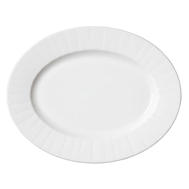 Steelite Alina Oval Plates 330mm (Pack of 12) - VV4576 Plates Steelite