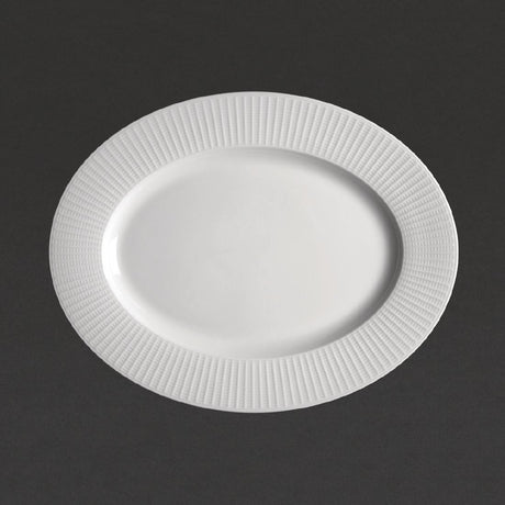 Steelite Willow Oval Plate. length 330mm. (Pack of 12) - VV676 Steelite Distinction Steelite   