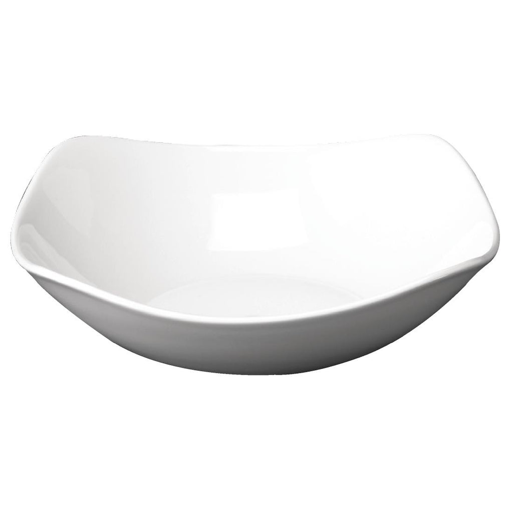 Churchill Plain Whiteware X Squared Bowls 175mm (Pack of 12) - W576 Bowls Churchill