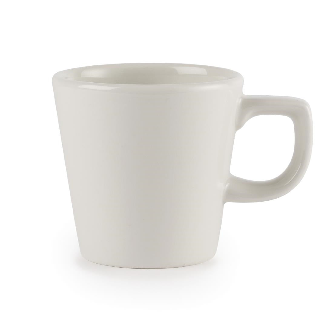 Churchill Plain Whiteware Cafe Cups 115ml (Pack of 24) - W885 Cups and Mugs Churchill