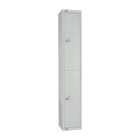 Elite Double Door Padlock Locker Grey - W930-P Steel Lockers 300mm Deep Elite Lockers   