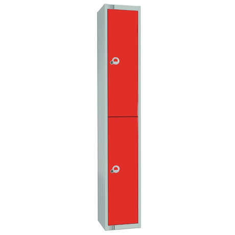 Elite Double Door Camlock Locker Red - W950-C Steel Lockers 300mm Deep Elite Lockers   