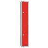 Elite Double Door Padlock Locker Red - W950-P Steel Lockers 300mm Deep Elite Lockers   