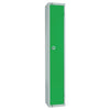 Elite Single Door Camlock Locker with Sloping Top Green - W954-CS Steel Lockers 300mm Deep Elite Lockers   