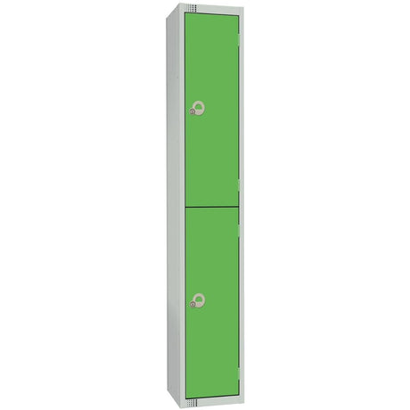 Elite Double Door Padlock Locker Green - W955-P Steel Lockers 300mm Deep Elite Lockers   