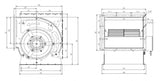 Combisteel Centrifugal Kitchen Extractor Fan 12/12 6800 m3/h - 7225.0070 Centrifugal Kitchen Extractor Fans Combisteel   