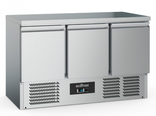 Combisteel Ecofrost 3 Door Refrigerated Prep Counter 368 Litre - 7950.5080 Refrigerated Counters - Triple Door Combisteel   