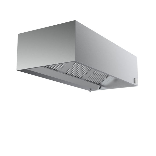 Combisteel Stainless Steel Wall-Mounted Extraction Hood Box Complete Unit 3000mm Wide - 7333.0785 Kitchen Canopies & Cooker Hoods Combisteel   