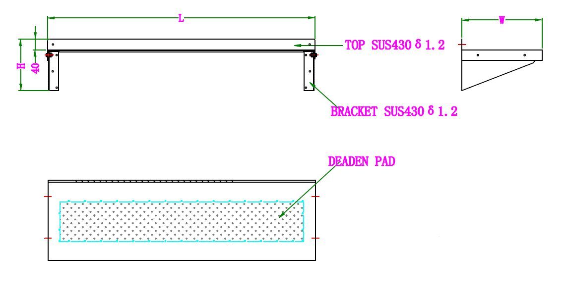 Combisteel Stainless Steel Wall Shelf & Brackets 300mm Deep 1400mm Wide - 7490.0160 Stainless Steel Wall Shelves Combisteel   