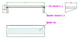 Combisteel Stainless Steel Wall Shelf & Brackets 300mm Deep 900mm Wide - 7490.0145 Stainless Steel Wall Shelves Combisteel   