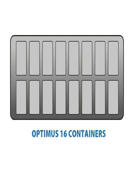 Crystal Optimus 16 Pan Ice Cream Display Counter - OPTIMUS16 CK647 Ice Cream Display Freezers Crystal   