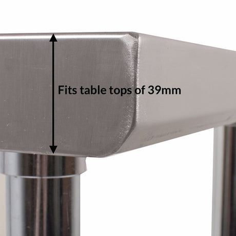 Empire Stainless Steel Double Over Shelf 600mm Wide - OSD-600 Stainless Steel Over Shelves Empire   