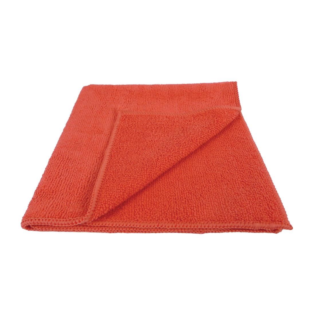 EcoTech Microfibre Cloths Red (Pack of 10) - FA217 Microfibre & Polishing Cloths EcoTech   