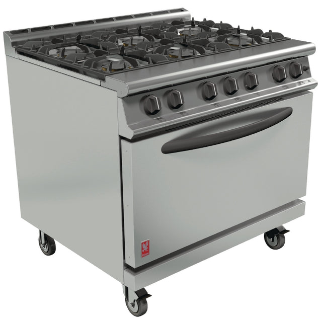 Falcon Dominator Plus 6 Burner Range G3101D with Castors Propane Gas Falcon Falcon   