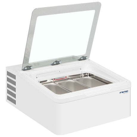 Framec Counter Top Scoop Ice Cream Display 3 x 5 Litre - MINI CREAM 3V Ice Cream Display Freezers Framec   