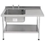 Franke Self Assembly Stainless Steel Sink Left Hand Bowl 1200x 650mm - P365 Single Bowl Sinks Franke   