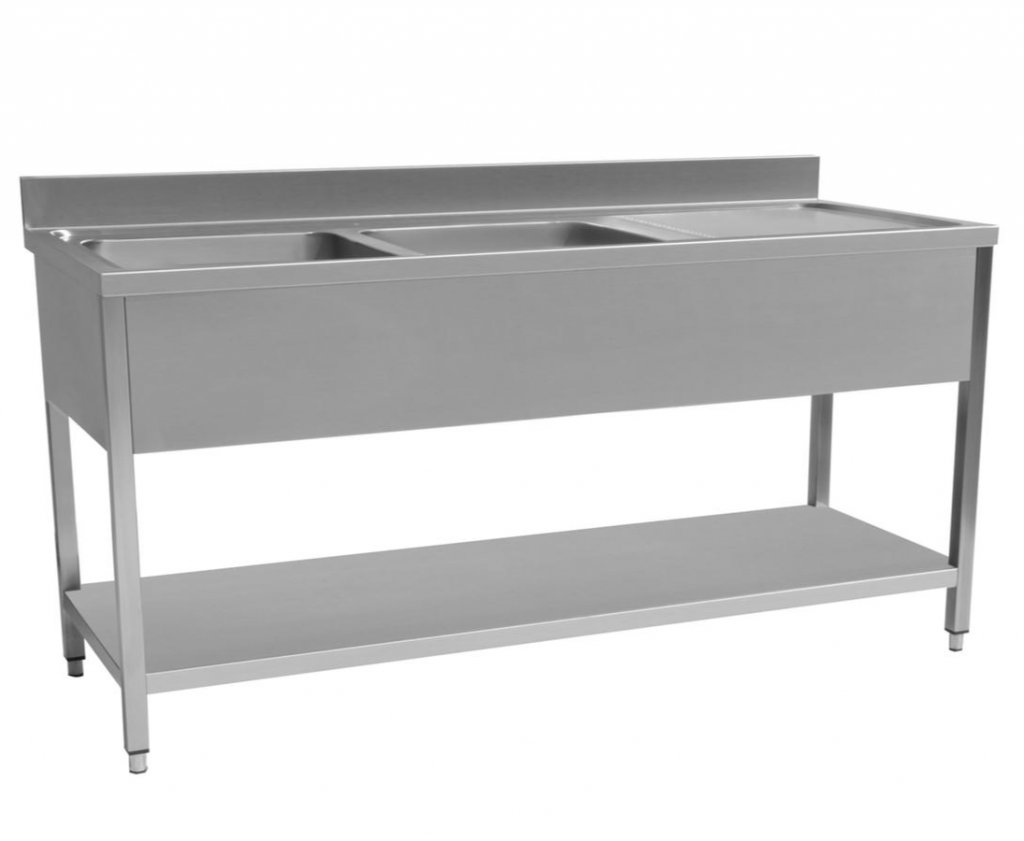 Hamoki Stainless Steel Sink Double Right Hand Bowls 1400mm Wide ...