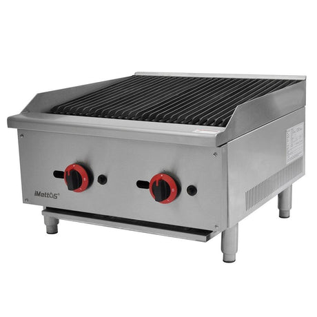 Hamoki Charbroiler Gas Countertop Charbroiler 2 Burner - 101055 Charcoal Grills Hamoki   