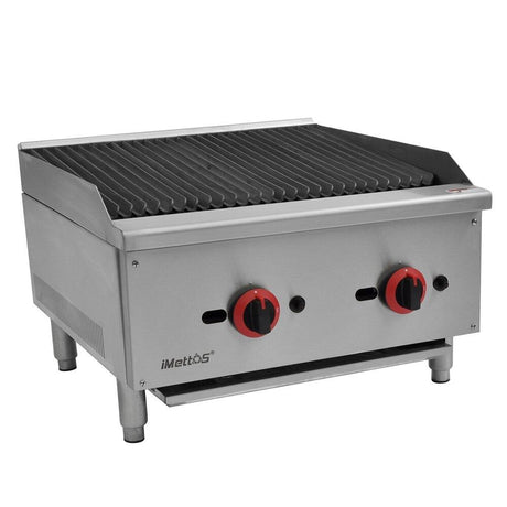 Hamoki Charbroiler Gas Countertop Charbroiler 2 Burner - 101055 Charcoal Grills Hamoki   