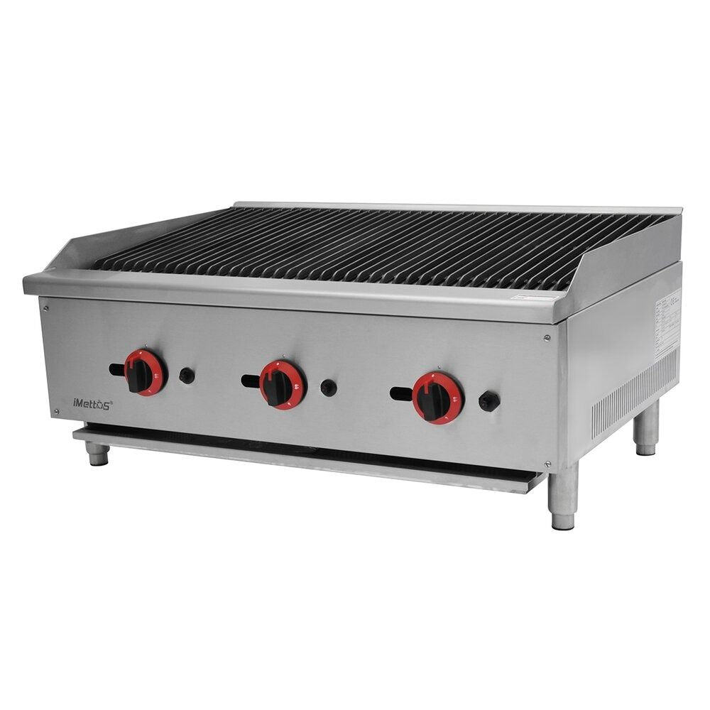 Hamoki Charbroiler Gas Countertop Charbroiler 3 Burner - 101056 Charcoal Grills Hamoki   