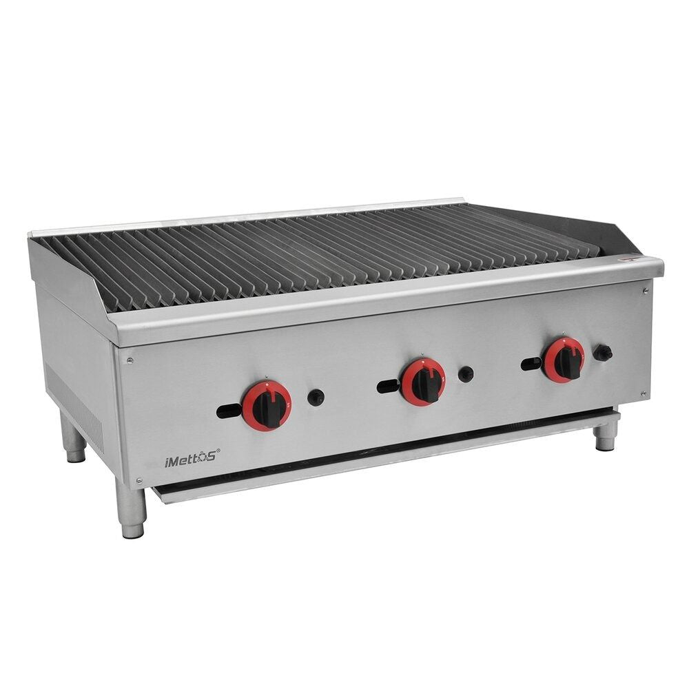 Hamoki Charbroiler Gas Countertop Charbroiler 3 Burner - 101056 Charcoal Grills Hamoki   