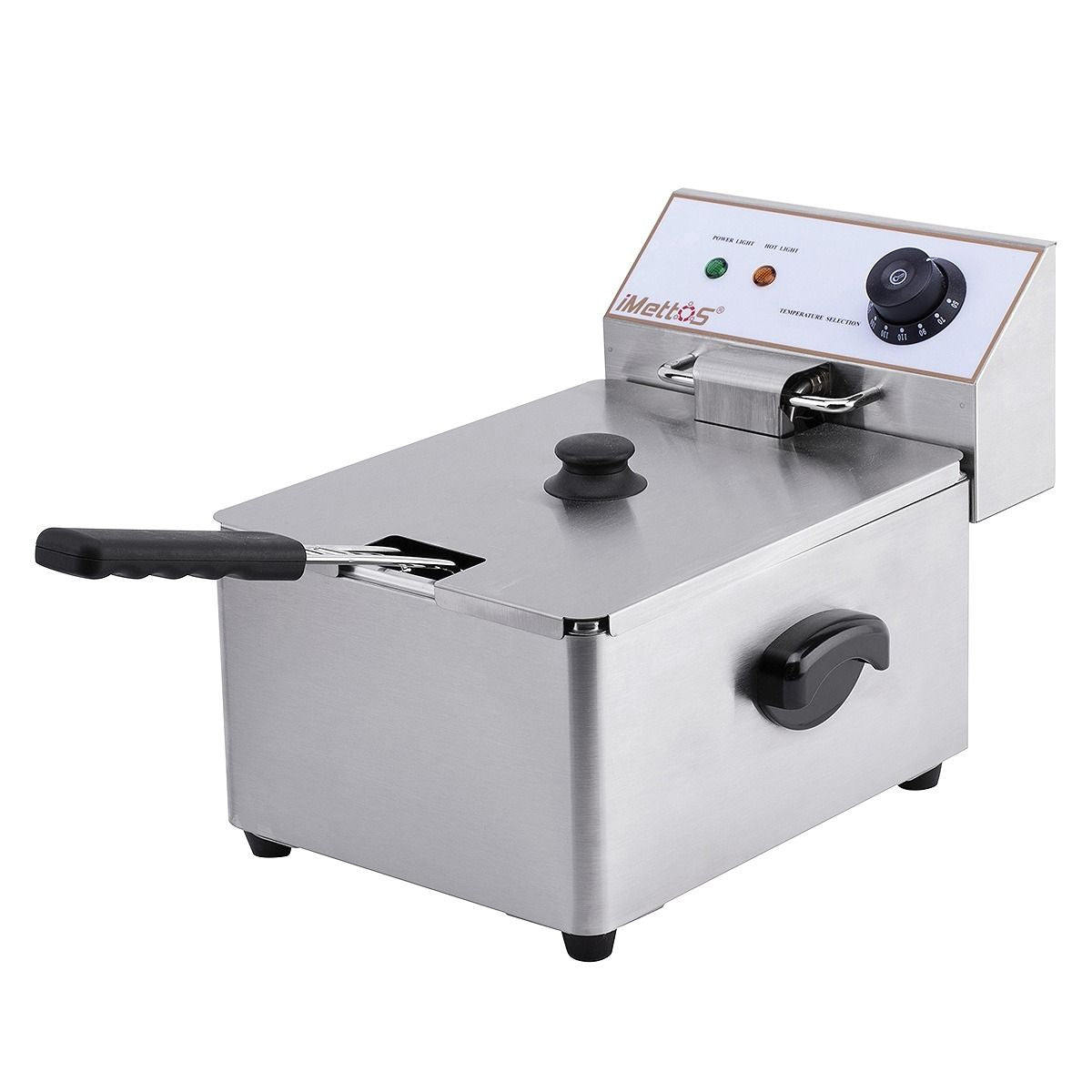 Hamoki Electric Deep Fat Fryer 8 Ltr Single Tank - 161002 Countertop Electric Fryers Hamoki   