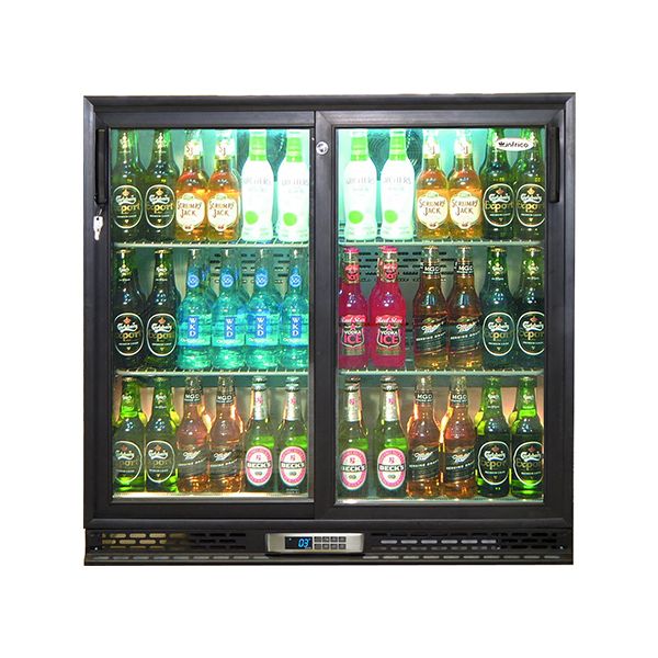 Infrico Double Sliding Door Bottle Cooler (218 Bottles) - ZX2-SL Double Door Bottle Coolers Infrico   