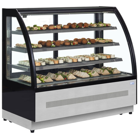 Interlevin Chilled Display Cabinet - LPD1500C Standard Serve Over Counters Tefcold   