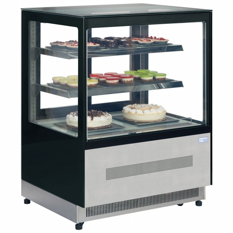 Interlevin Chilled Display Cabinet Stainless Steel, Glass - LPD1700F Refrigerated Floor Standing Display Tefcold   