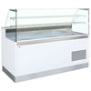 Interlevin Serve Over Counter White, Flat Glass - BELLINI ID 850FV SR Standard Serve Over Counters Tefcold   